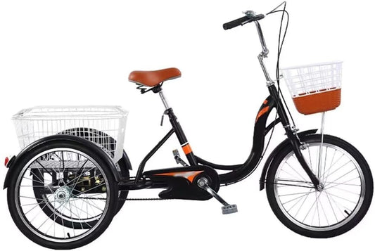 24" Adult Tricycle with Basket 🚲🛒
